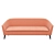 Peach Orange Mid-Century Modern Settee 3D model small image 2