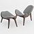 Elegant Shell Chair: Modern Comfort 3D model small image 7