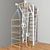 Versatile K-Ladder: Rope, Rings, and Suspended Ladder 3D model small image 6
