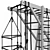 Versatile K-Ladder: Rope, Rings, and Suspended Ladder 3D model small image 14
