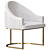 Elegant Isabel Dining Armchair 3D model small image 1