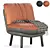 Zuiver Vintage Brown Accent Chair 3D model small image 2