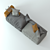 Modular Sofa with Nubuck Armrests & Glass Coffee Table 3D model small image 3