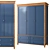 Jules Verne Classic Three-Door Wardrobe 3D model small image 1