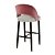 Acorus Upholstered Bar Chair - Stylish and Comfortable 3D model small image 2