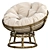 Naturel PAPASAN Chaise Lounge 3D model small image 1