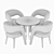 Elegant Corona Render Dining Table 3D model small image 3