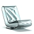 Elegant Crystal LCP Chaise 3D model small image 1