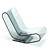 Elegant Crystal LCP Chaise 3D model small image 2