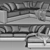 Modern Urban Terminal Chaise 3D model small image 4