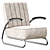 Streamline Lounge Chair: Stylish and Versatile 3D model small image 1