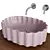 Elegant Conchiglia Washbasin & Atollo Cabinet 3D model small image 3