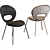 Elegant Black Pearl Chair | Alma de Luce 3D model small image 1