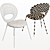 Elegant Black Pearl Chair | Alma de Luce 3D model small image 2