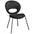 Elegant Black Pearl Chair | Alma de Luce 3D model small image 3