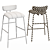 Dillon Cream Lorelei Barstool: Sleek and Stylish 3D model small image 2