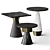  Elegant Draenert Totem Coffee Tables, Various Sizes and Render Versions 3D model small image 1
