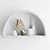 Boho Arc Wall Shelf: Artful, Raw-Hewn Design 3D model small image 1