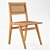 Natural Rattan Marte Dining Chair 3D model small image 1