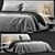 Luxury Minotti Andersen Quilt Bed 3D model small image 1