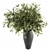 Evergreen Elegance: Green Branch Bouquet 3D model small image 1