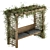 Ivy Pergola Bench Set 05 3D model small image 1