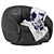 Elegant Tacchini Julep Leather Armchair 3D model small image 5