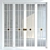 Versatile Door Collection: 3 Premium Materials 3D model small image 3