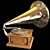 Vintage Gramophone: His Master's Voice 3D model small image 2