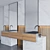 Modern Bathroom Vanity Set 3D model small image 2