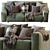  Hills: Stylish Sofa for Modern Living 3D model small image 3