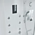 Elegant Pronto 170x100 Shower Enclosure 3D model small image 4