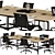 Sleek Modern Conference Table 3D model small image 1