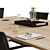 Sleek Modern Conference Table 3D model small image 2