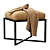 Elegant Nadia Accent Stool 3D model small image 2