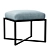 Elegant Nadia Accent Stool 3D model small image 5