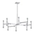 Elegant Satin Brass Chandelier 3D model small image 2