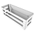 Sleek Metal Shower Shelf: Modern and Spacious 3D model small image 7