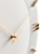 Elegant White/Gold Wall Clock 3D model small image 3