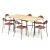 Modern Dining Table Set 3D model small image 1