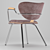 ROXA: Stylish Metal and Wood Designer Chair 3D model small image 3