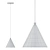 Sleek Metal Pendant Lamp 3D model small image 3