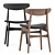 Carl Hansen & Son CH337 Dining Table and CH30P Chair Set 3D model small image 4