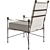 Amalfi Adjustable Chain Back Lounge Chair 3D model small image 4