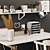 Sleek Workspace Solution: IKEA Office Set 3D model small image 3