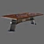 Industrial-Inspired Steel Vintage Pilot Table 3D model small image 5