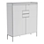 BRX1702 Shoe Cabinet: Sleek and Modern 3D model small image 2