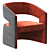 Modern 1728 Armchair: Elegant Design 3D model small image 1