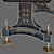 Industrial Steel Vintage Table: BRUNEL 3D model small image 2
