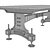 Industrial Steel Vintage Table: BRUNEL 3D model small image 8